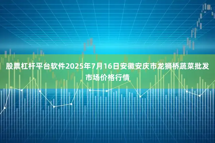 股票杠杆平台软件2025年7月16日安徽安庆市龙狮桥蔬菜批发市场价格行情
